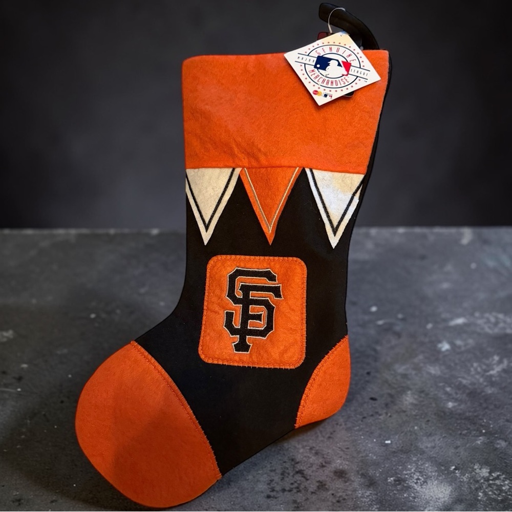 MLB Stocking San Francisco Giants High Quality Materials Orange and Black NWT